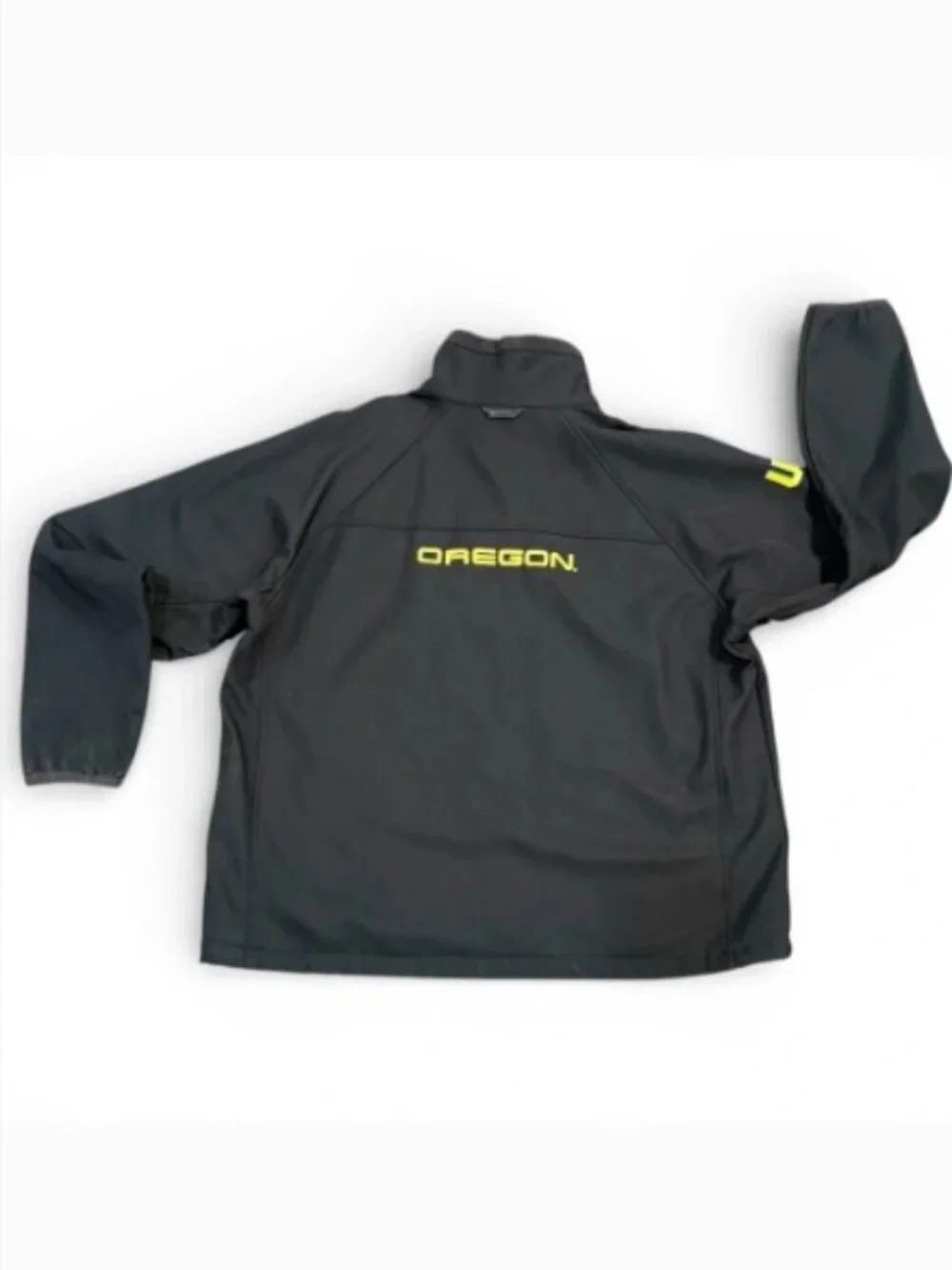 Columbia Oregon Ducks Ascender Softshell Jacket Black Men's XL Game Day